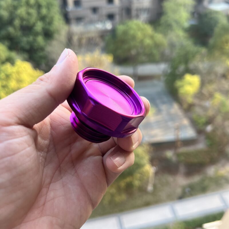 Custom CNC Aluminum Oil Filler Cover For Engine - Image 4