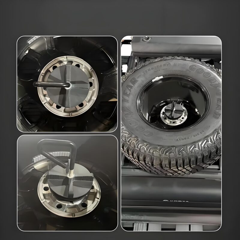 Heavy-Duty Off-Road Roof Spare Tire Wheel Mount - Image 5